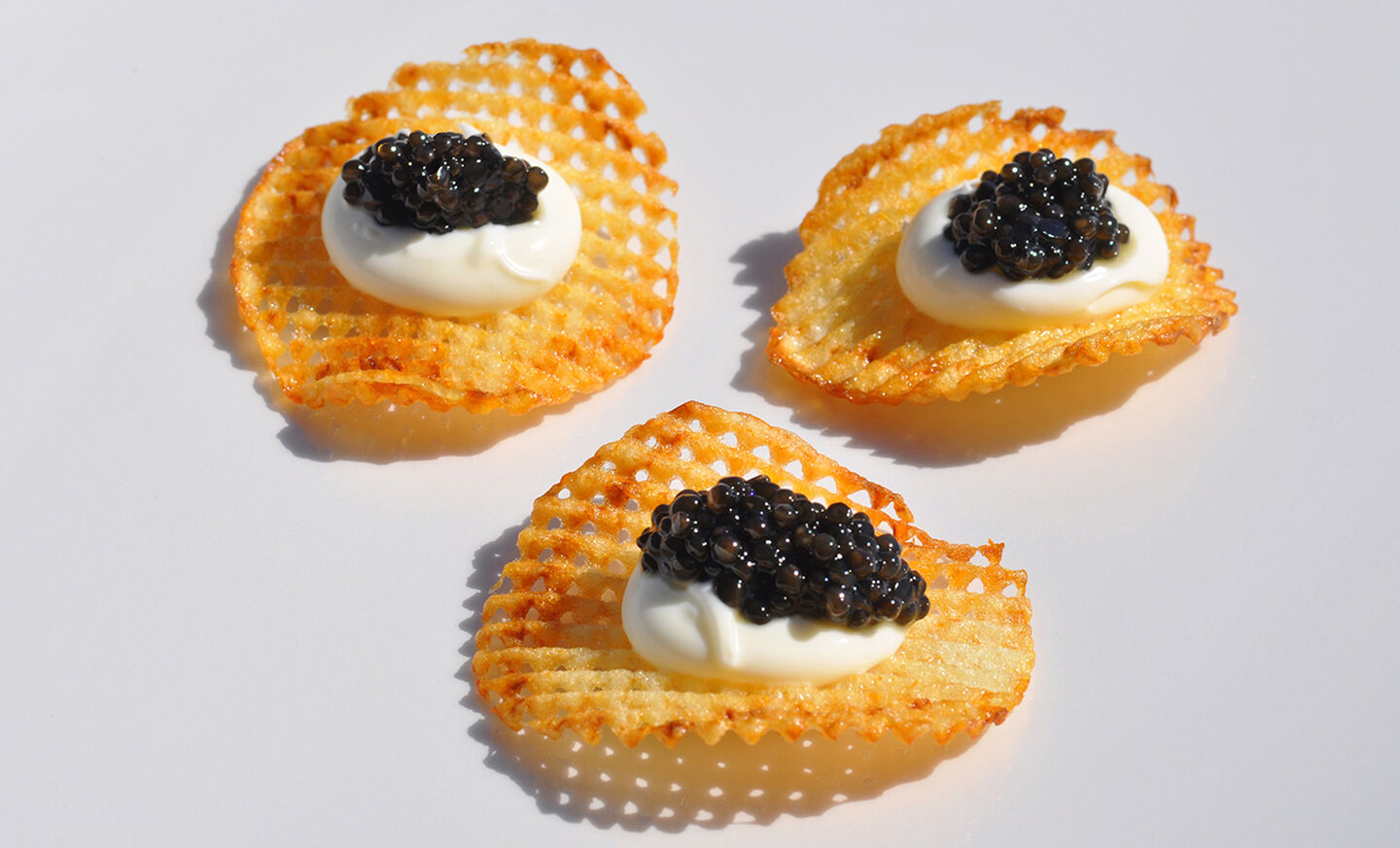 Duck Fat Potato Chips with Caviar Recipe