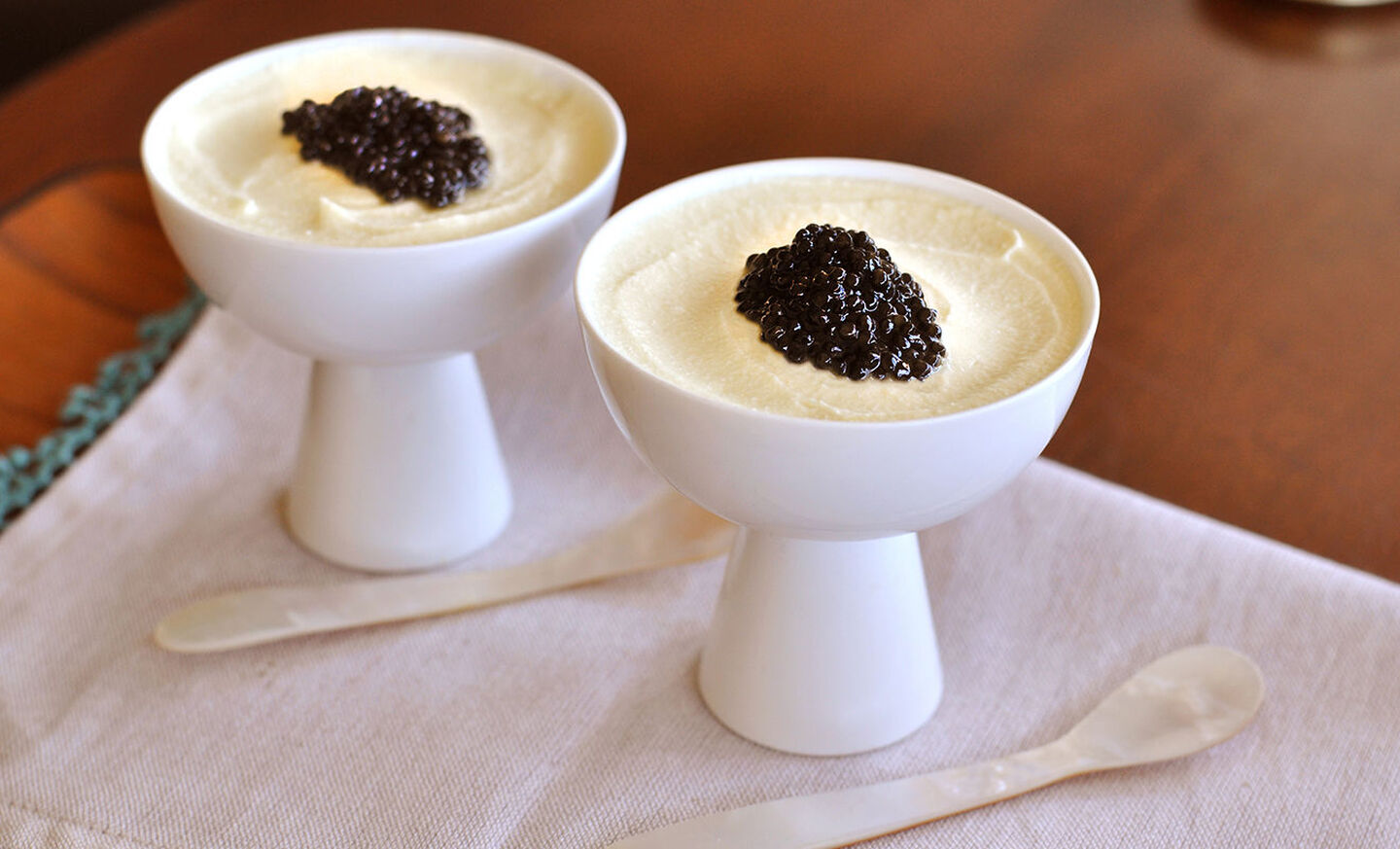 Chilled Cauliflower Creme with Caviar Recipe