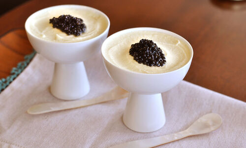 Chilled Cauliflower Creme with Caviar Recipe