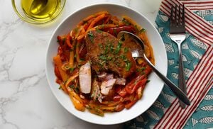 Basque-Style Tuna with Peppers