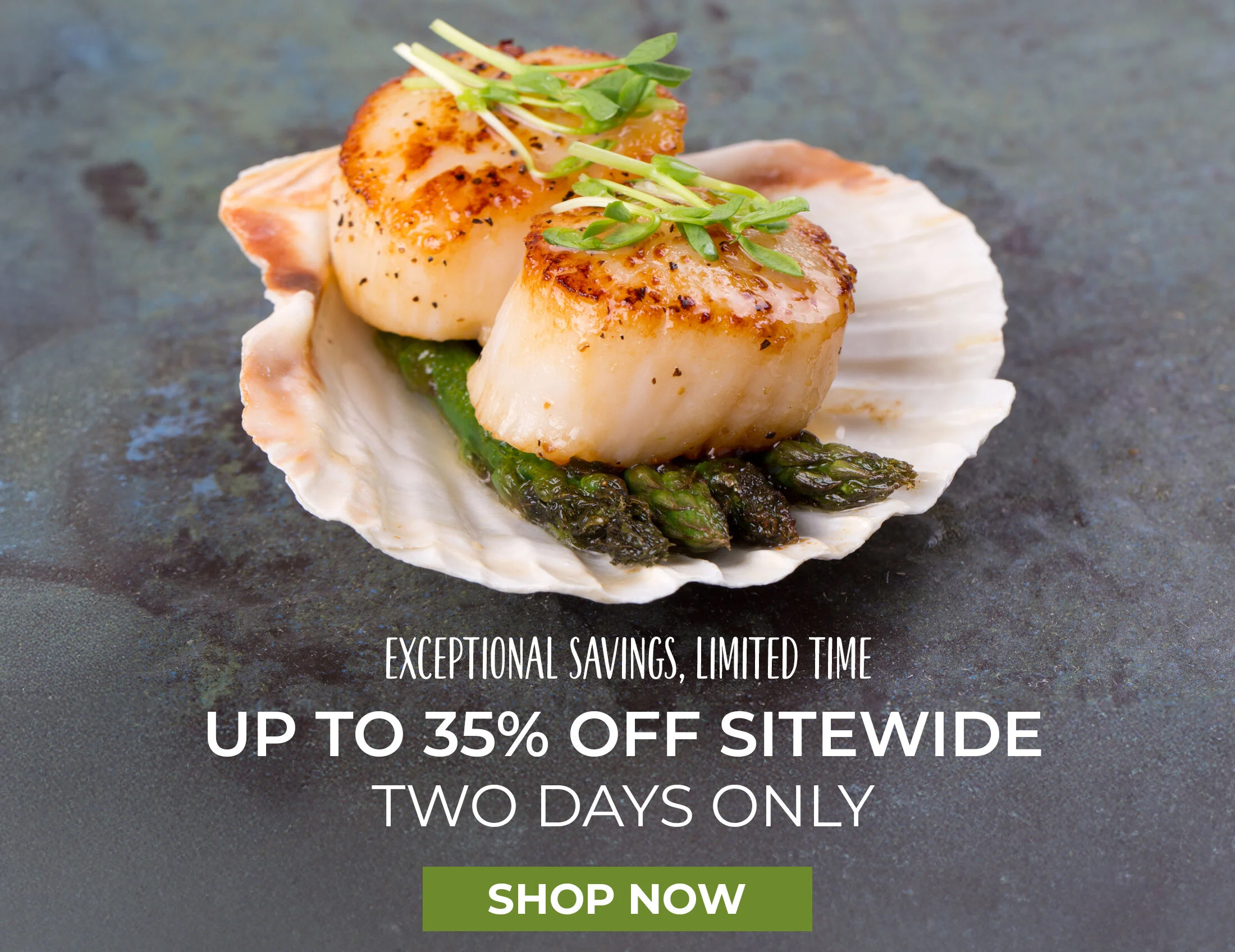 Exceptional Savings, Limited Time. Up to 35% off Sitewide. Two Days Only. Shop Now.