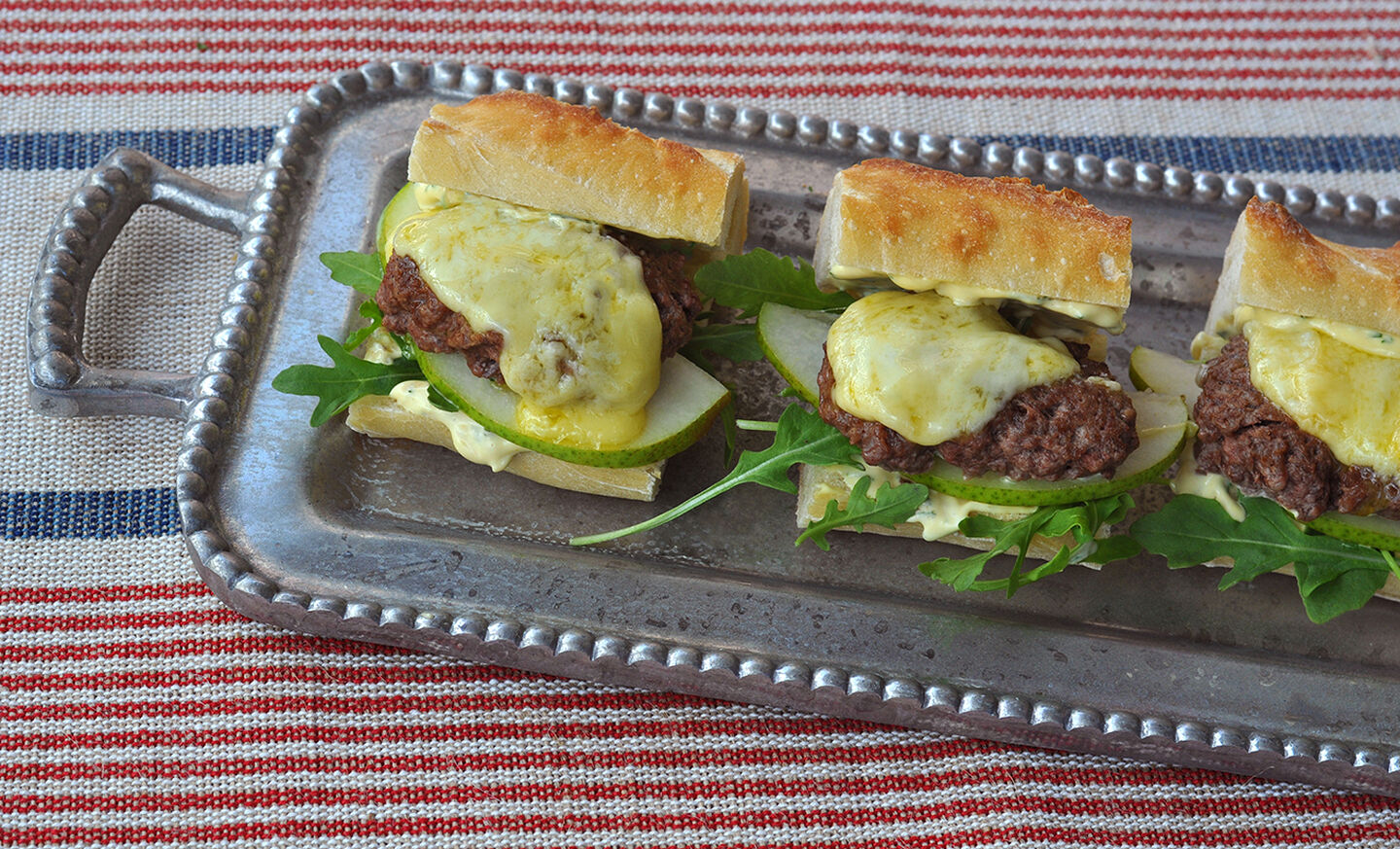 Wagyu Burger Sliders with Melted Raclette Recipe | D’Artagnan