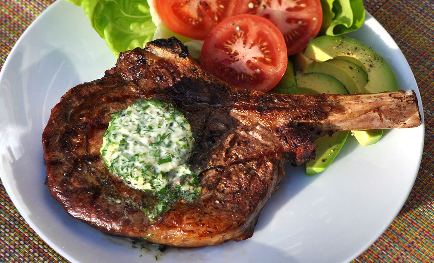 Grilled Steak with Garlic-Herb Butter Recipe | D'Artagnan