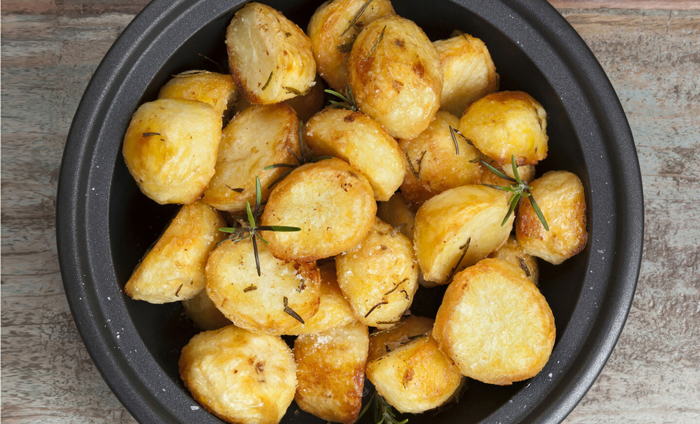 Goose fat roasted new potatoes