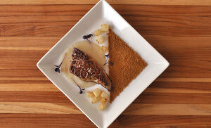Seared Foie Gras with Pears and Gingersnap Cookies Recipe | D’Artagnan