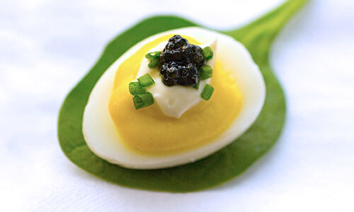 Quail Eggs with Caviar Recipe | D'Artagnan