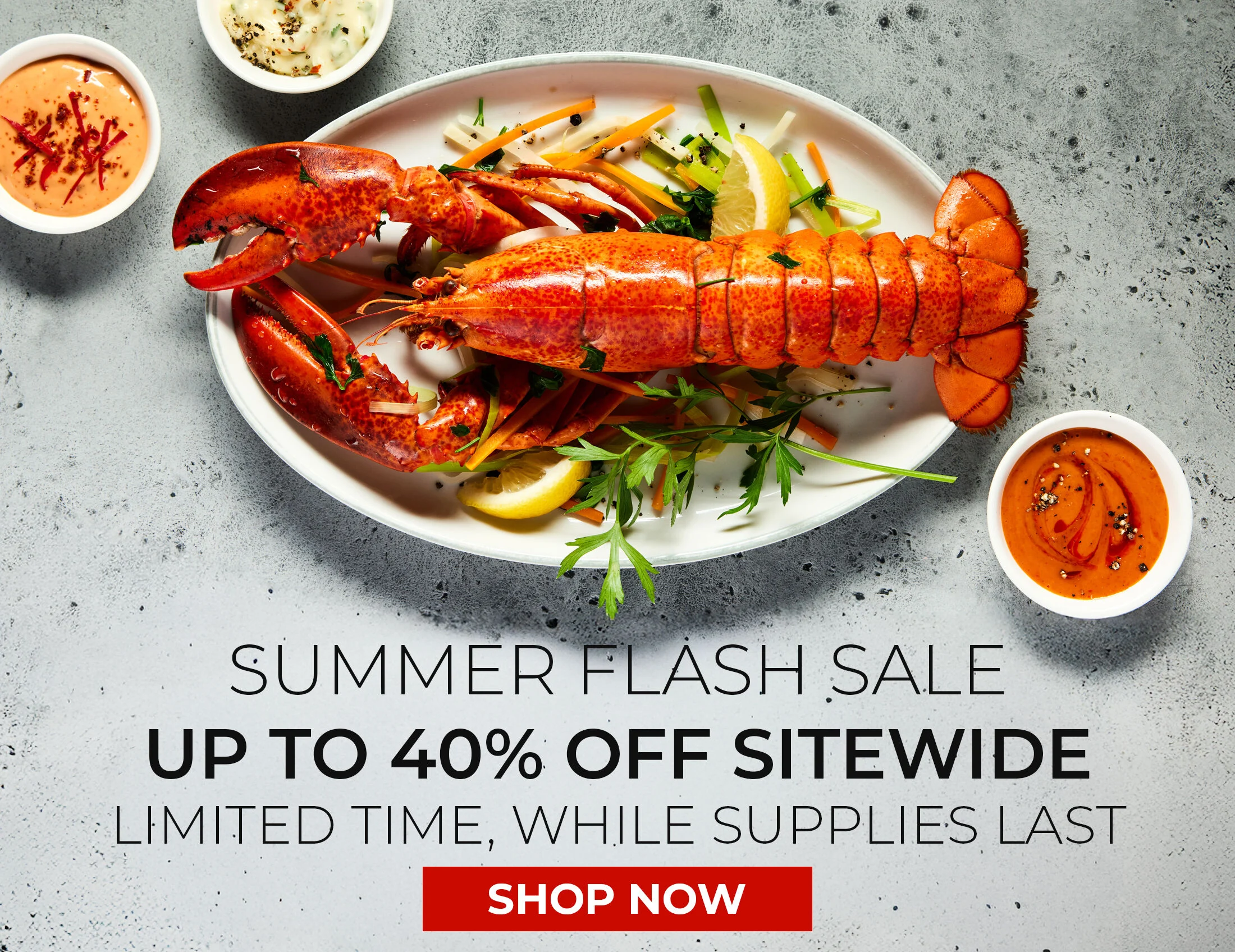 Summer Flash Sale. Up to 40% off Sitewide. Limited Time, While Supplies Last.
