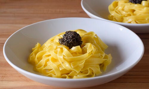 Caviar Carbonara Pasta Recipe | D’Artagnan