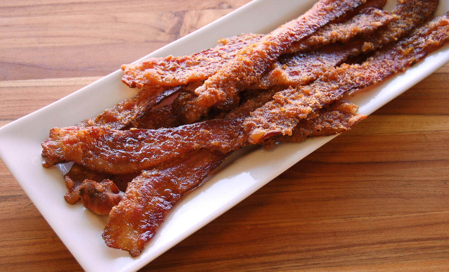 Candied bacon made with brown sugar