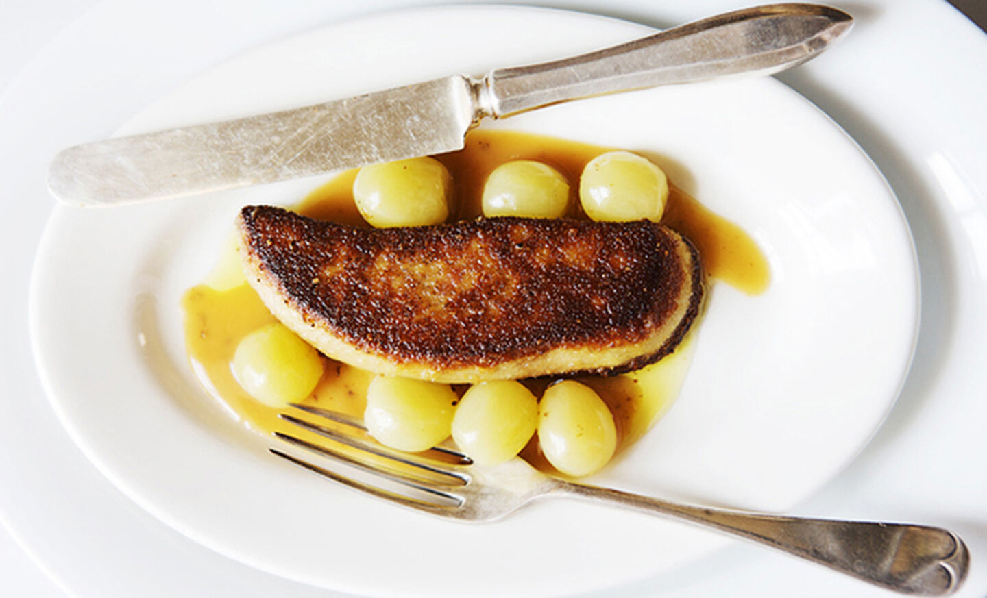 Canal House's Seared Foie Gras with Green Grapes Recipe | D'Artagnan