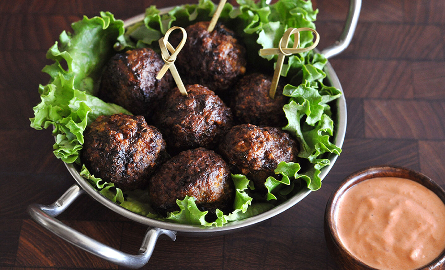 Spiced Lamb Meatballs with Harissa Sauce Recipe | D’Artagnan