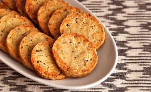 Savory Black Truffle Butter and Parmesan Shortbread Crackers Recipe | D'Artagnan