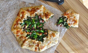 Kale Galette with Pancetta, Shallots, and Truffle Butter Crust Recipe | D'Artagnan