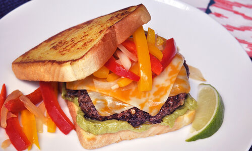 Beef Fajita Style Burger Recipe | D'Artagnan