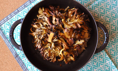 Roasted Hen of the Woods Mushrooms with Miso Butter Recipe | D’Artagnan