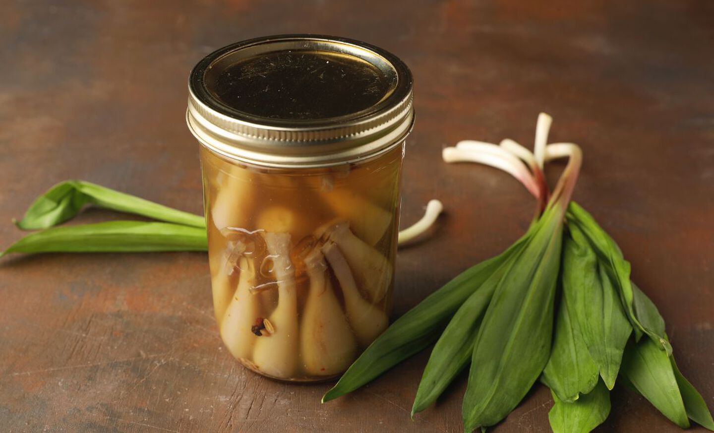 Easy Pickled Wild Ramps