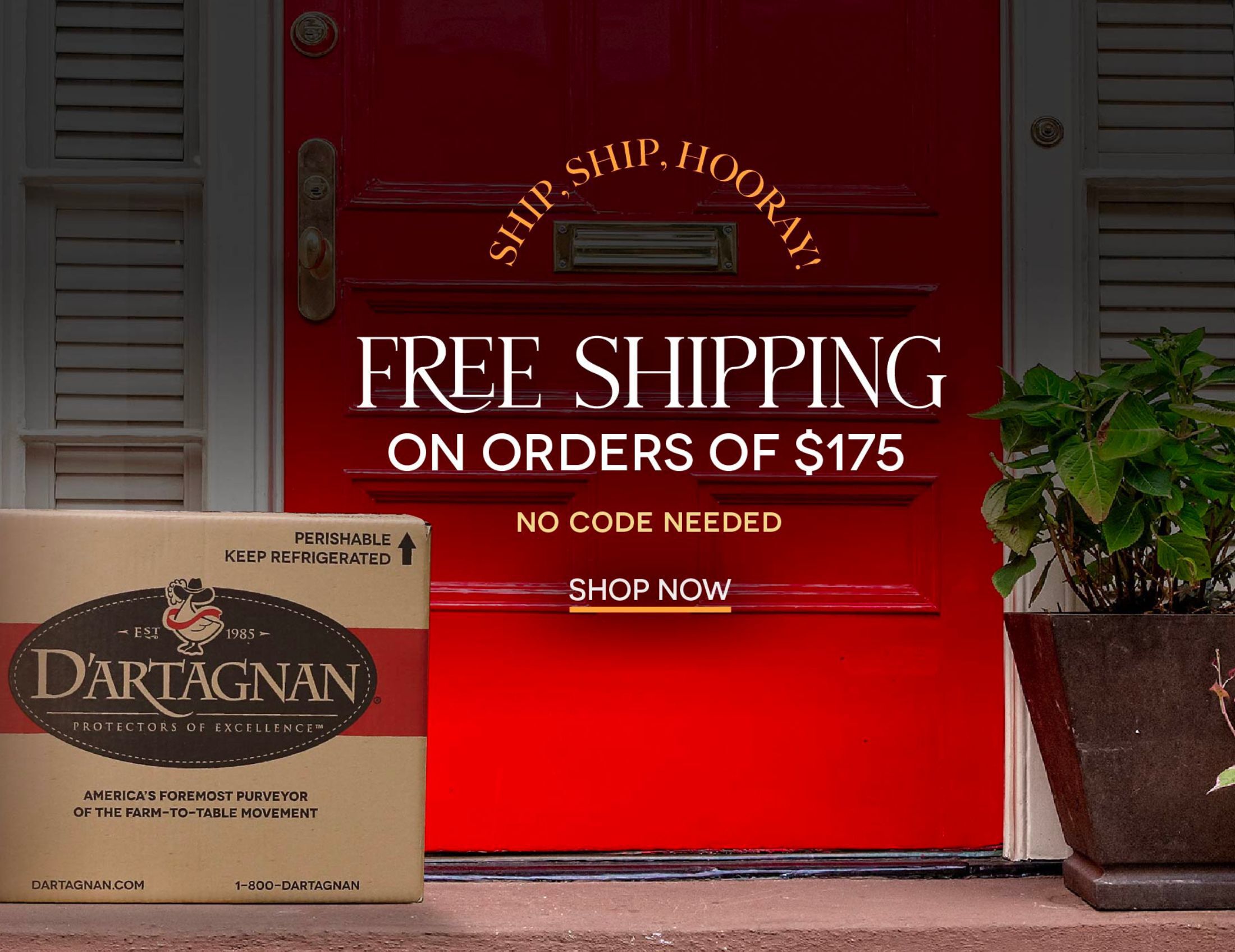 REE Shipping on Orders $175