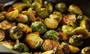 Brussels Sprout Recipe with Hickory Smoked Bacon & Apples