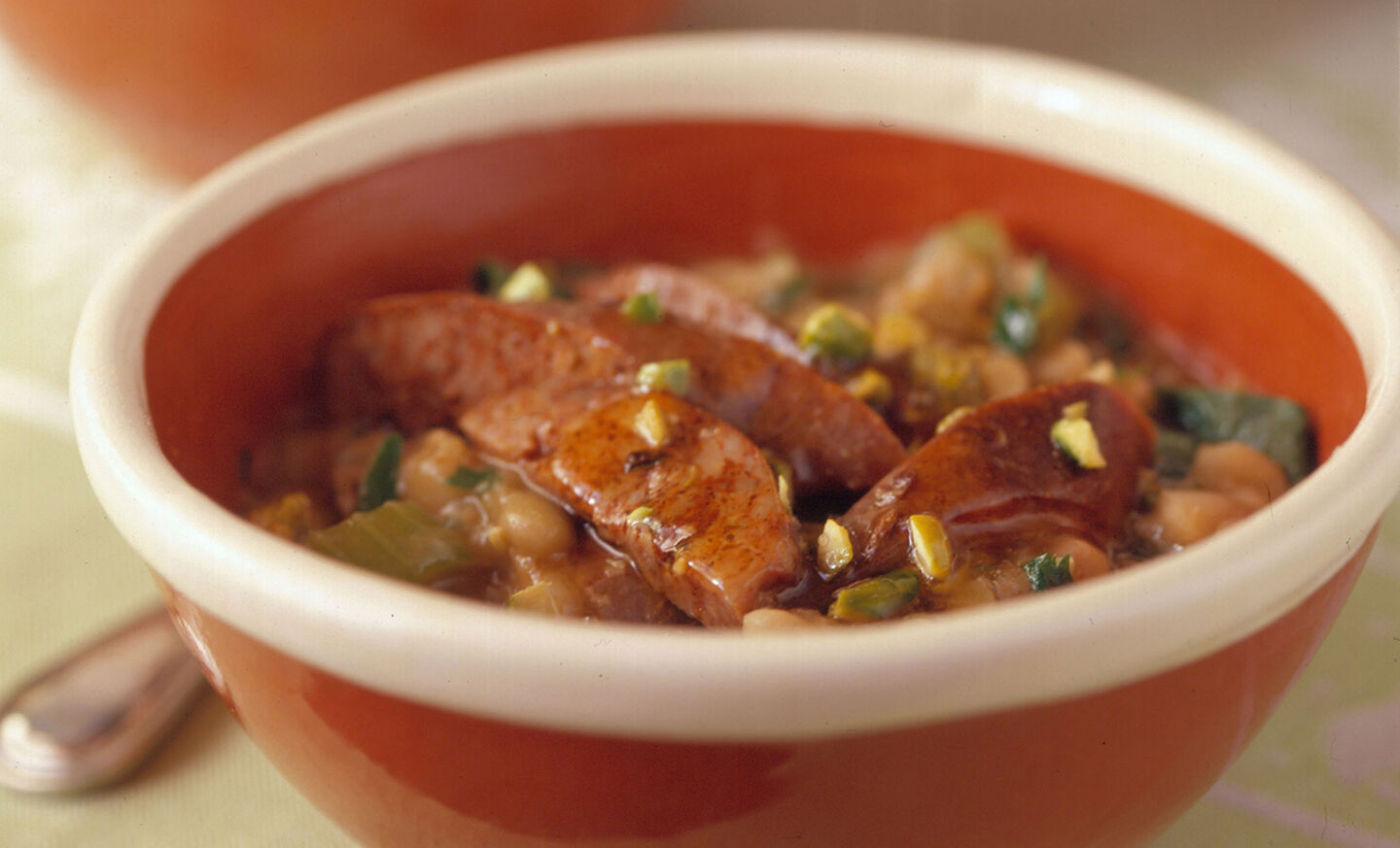 Steve Sando's Marrow Beans with Merguez, Pistachios & Honey Recipe | D'Artagnan