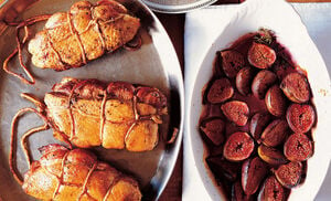 David Tanis' Double Duck Breasts with Baked Figs Recipe | D'Artagnan