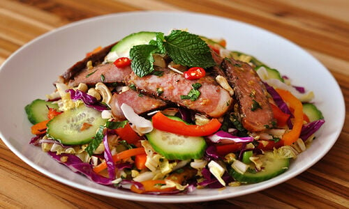 Asian Wagyu Beef Steak Salad Recipe | D’Artagnan