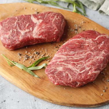 Angus Beef Portioned Flat Iron Steaks