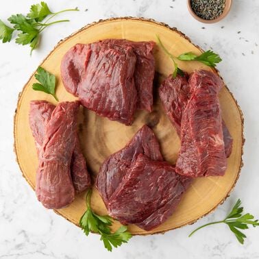Grass-fed Beef Portioned Bavette Steaks (Sirloin Flap)