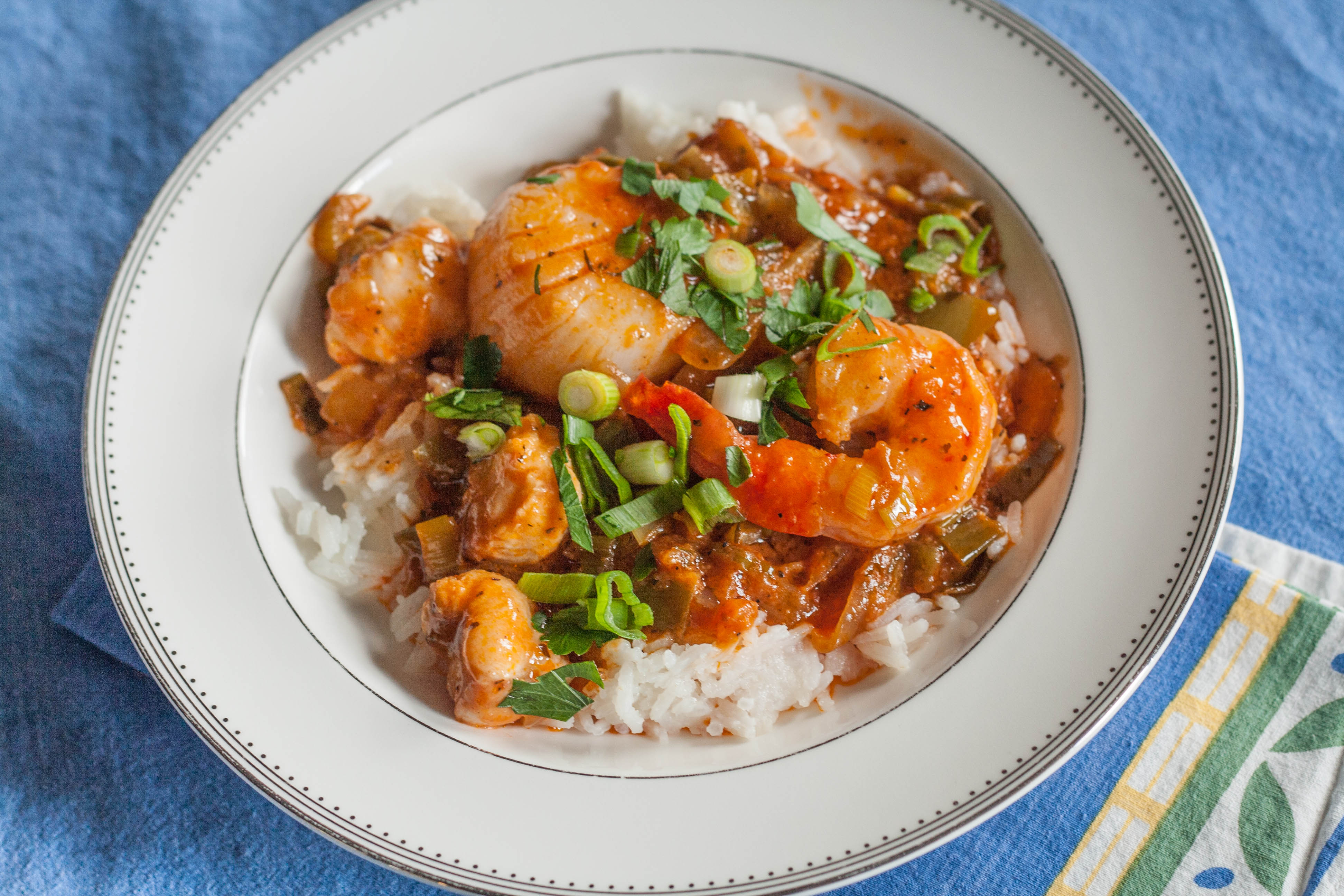 Seafood Big Mamou in Spicy Tomato Butter Sauce