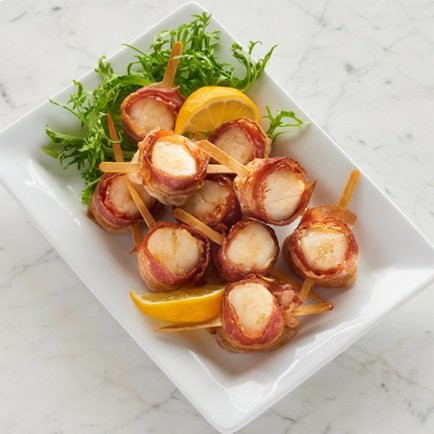 bacon wapped scallops
