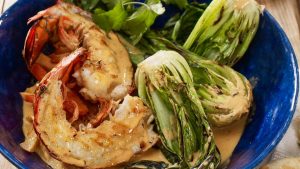 Thai Curry with Grilled Maine LobsterTails
