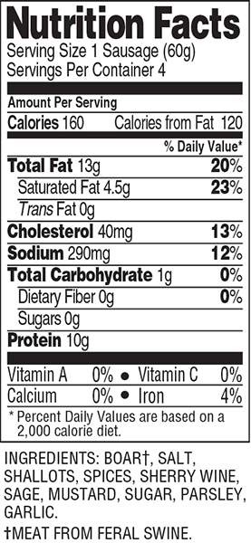 Nutritional Information