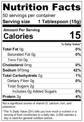 Nutritional Information