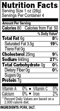 Nutritional Information