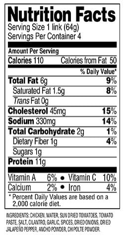 Nutritional Information
