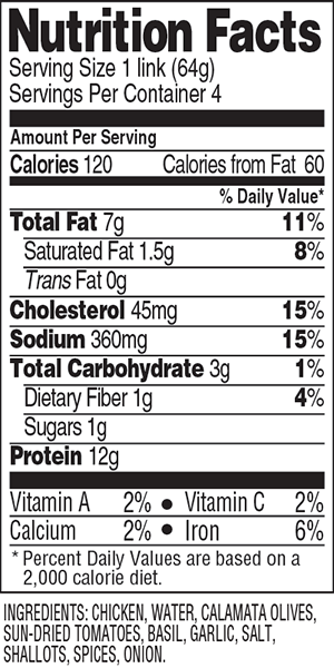 Nutritional Information