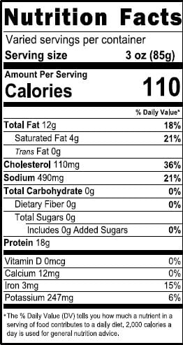 Nutritional Information