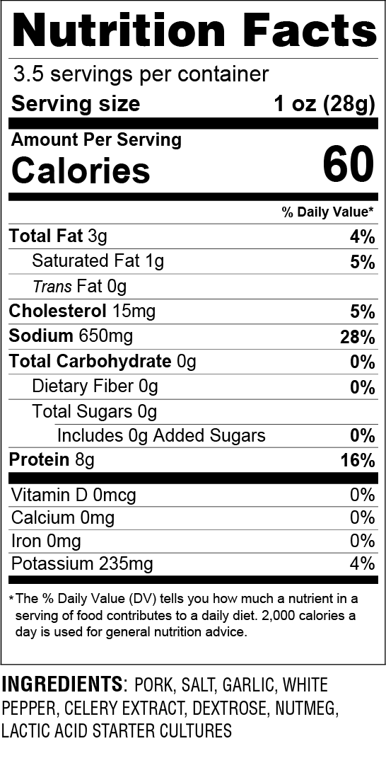 Nutritional Information