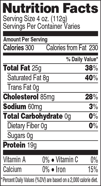 Nutritional Information