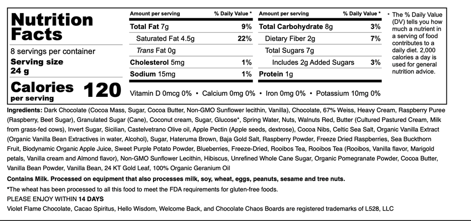 Nutritional Information