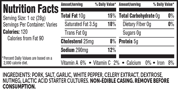 Nutritional Information