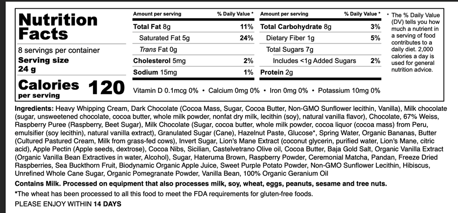 Nutritional Information