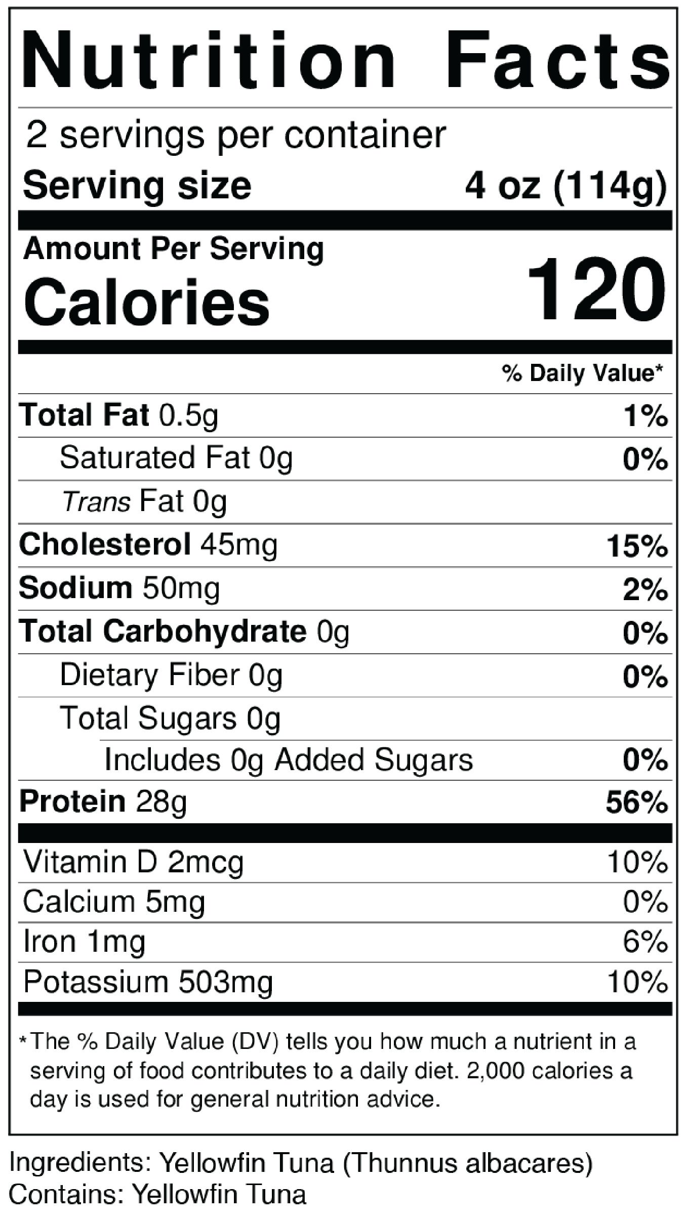 Nutritional Information