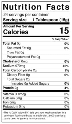 Nutritional Information