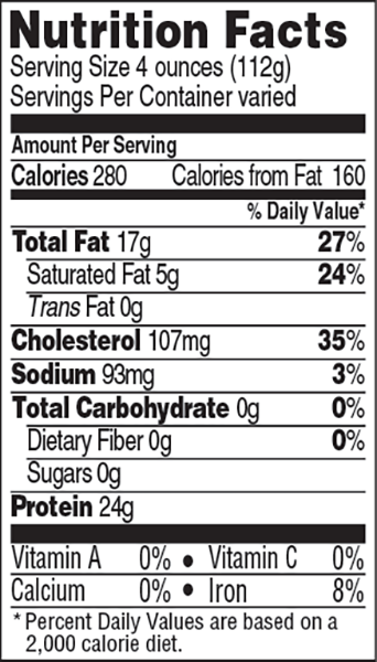 Nutritional Information