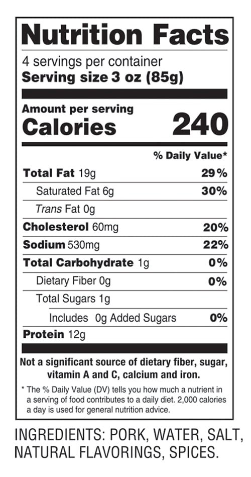 Nutritional Information