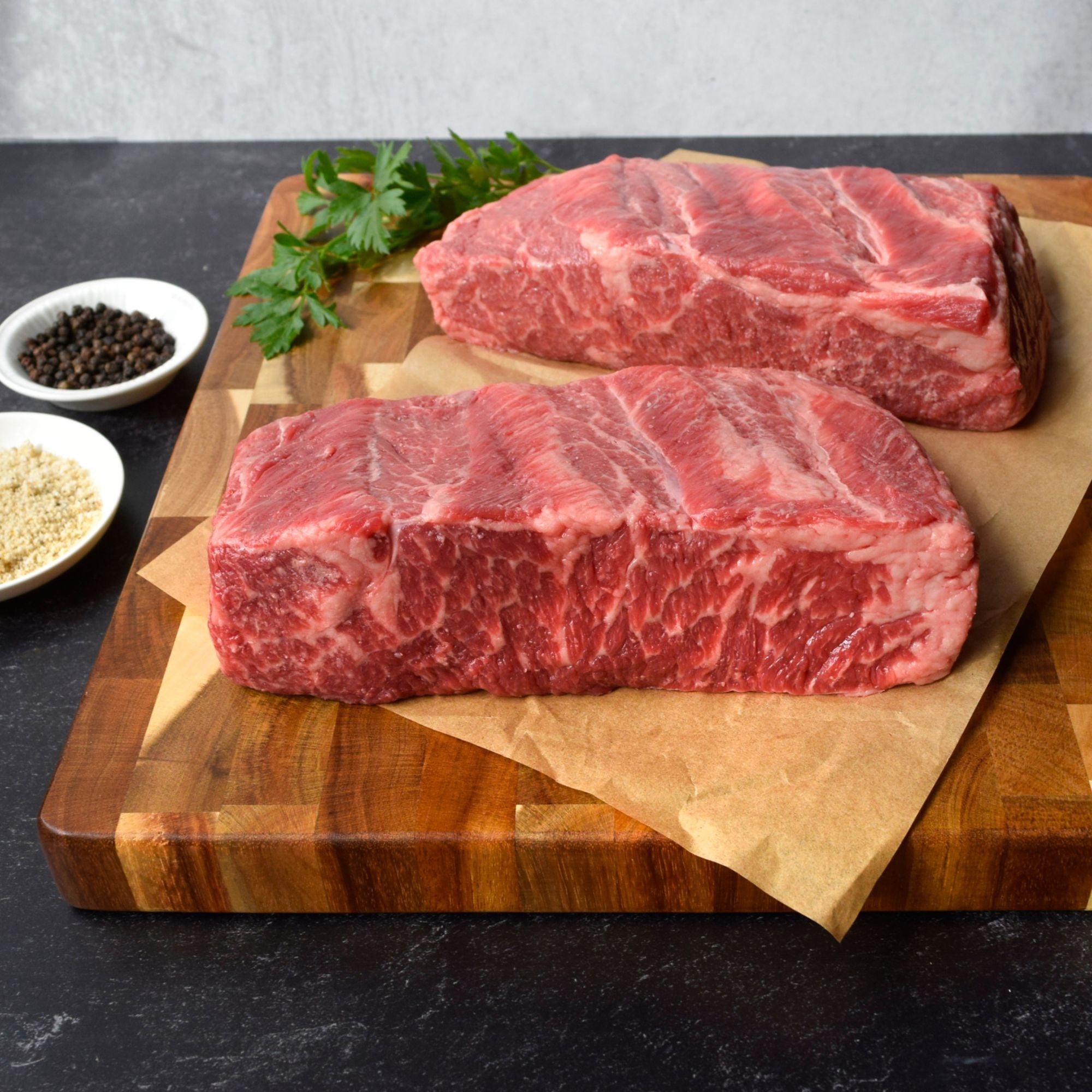 Angus Beef Chuck Flap (Boneless Chuck Short Rib): Fresh / 2 piece (Fresh - per pack 3-5 lbs avg. each) by D'Artagnan