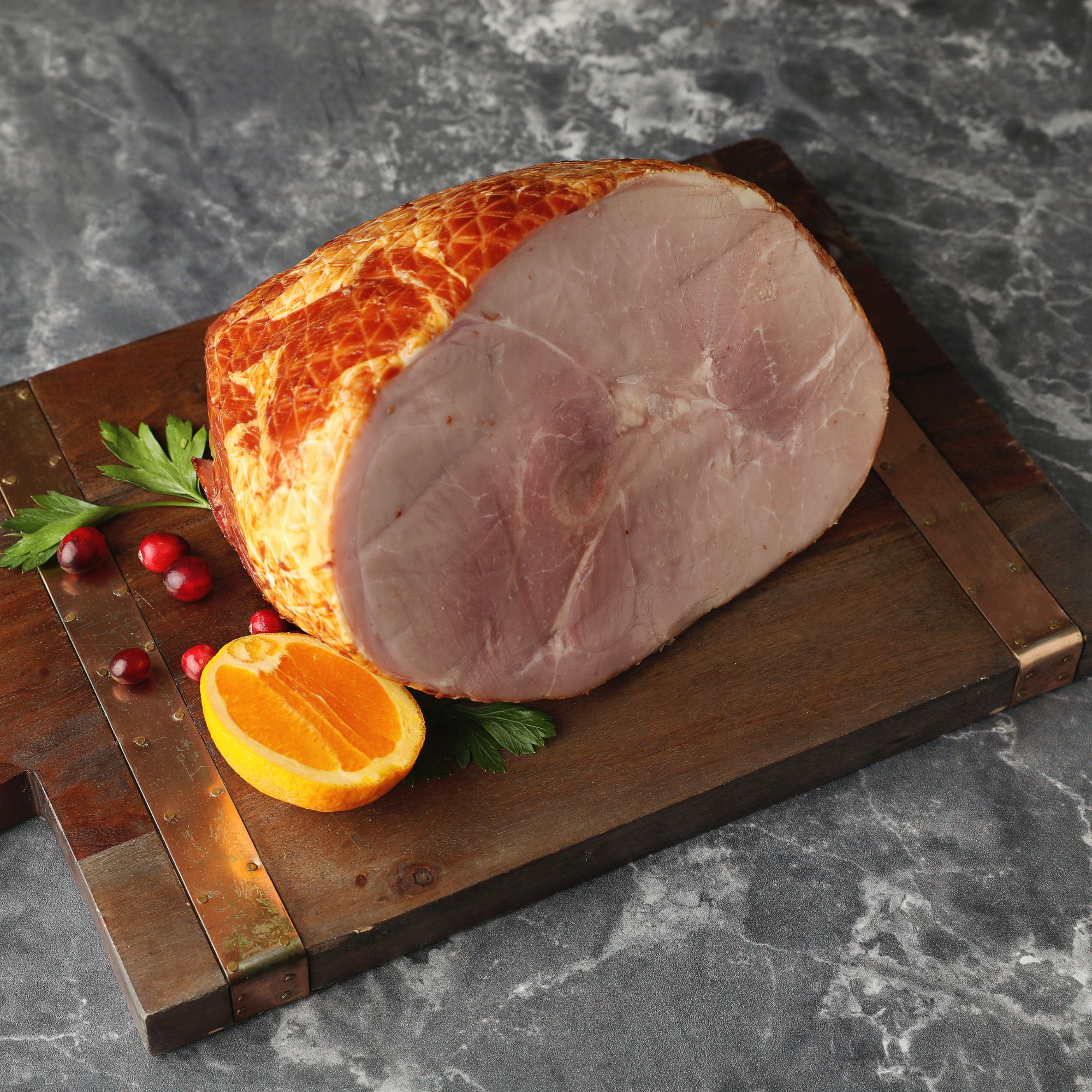 Porcelet Bone-In Smoked Ham, Half Pork: Frozen / 1 Piece (3-4 lbs avg. each)