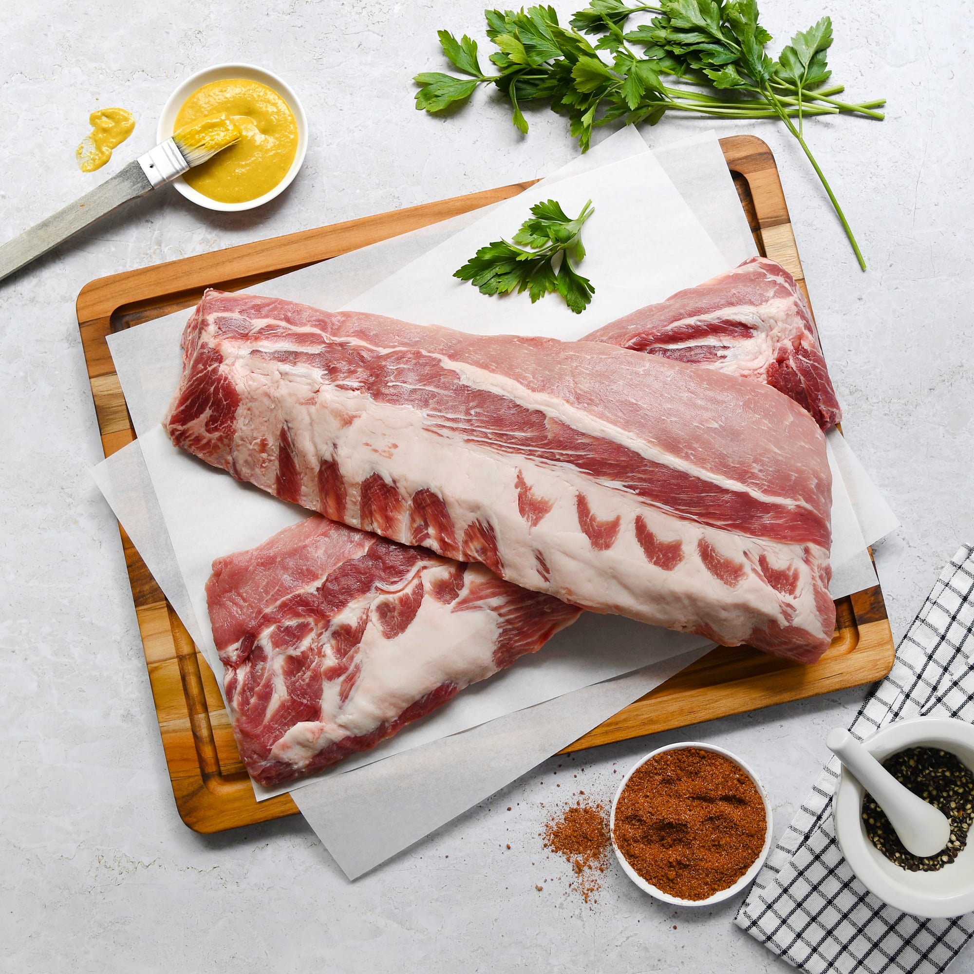 Berkshire Pork Baby Back Ribs: Fresh / 2 Slabs (2.5 lbs avg. each) by D'Artagnan