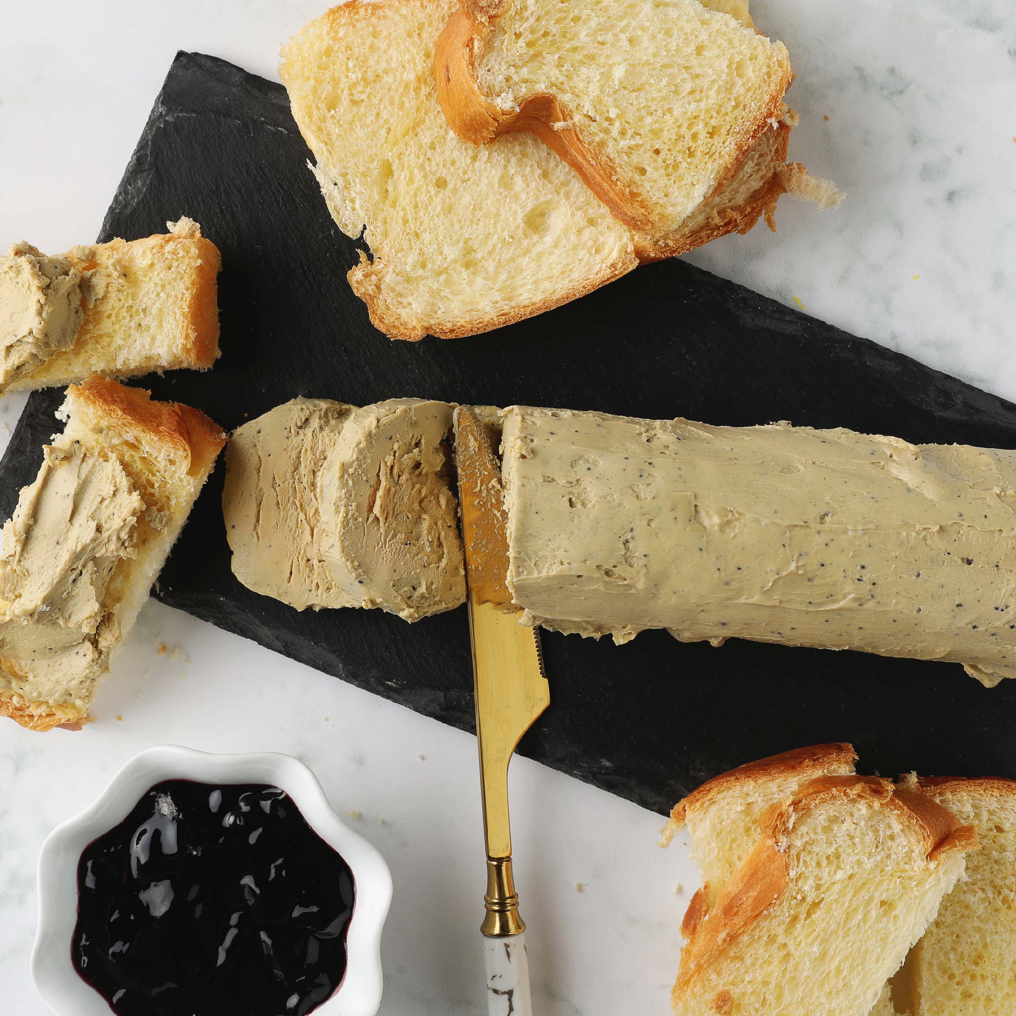 Medallion of Duck Foie Gras with Black Truffles: Large (1 lb avg. each) by D'Artagnan