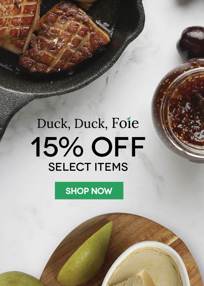 15% off duck and foie